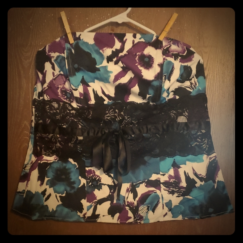 Strapless top from Torrid